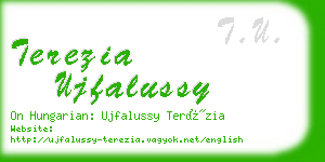 terezia ujfalussy business card